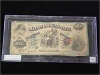 1867 Macon & Brunswick Railroad Company $1 Note