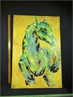 Horse painting on canvas