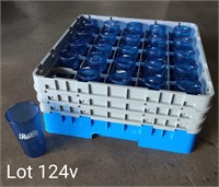 50x Ice Blue Pepsi Cups & Dishwashing Drink Tray