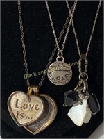 (3) Sterling Silver Necklaces & Pendants