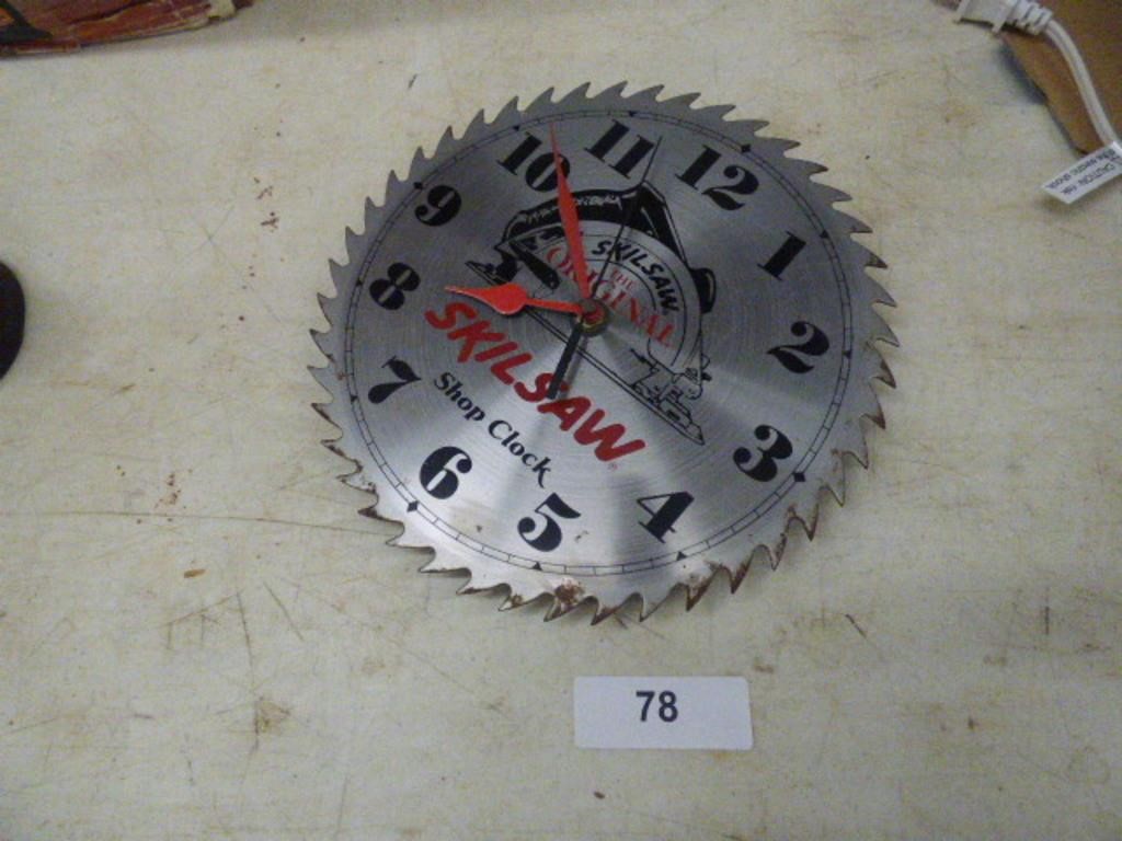 SKIL SAW BLADE CLOCK