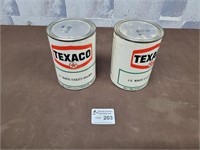 2 Texaco 1quart White Utility Enamel (unopened)