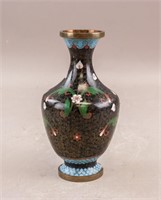Chinese Cloisonne Bronze Floral Vase