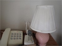 Desk Lamp w/ Shade - 14 1/2"H & V-Tech Phone,