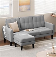 Gizoon Convertible Sectional Sofa Couch, 3 Seat