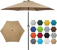 Blissun 7.5 Ft Patio Umbrella, Yard Umbrella Push