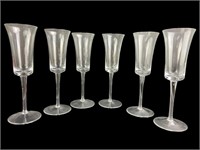 6pc Stemware 9"h