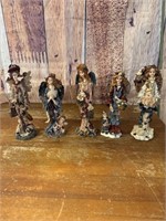 5 Boyds Folkstone Angel Figurines