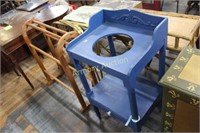 PAINTED BLUE WASH STAND