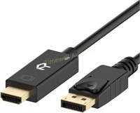 Rankie DisplayPort (DP) to HDMI Cable  6 Ft.