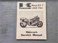 KAWASAKI NINJA ZX-7 ZXR 750 MOTORCYCLE SERVICE ...