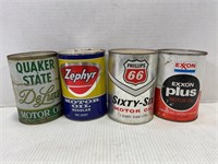 LOT OF 4 METAL AND CARDBOARD ADVERTISING