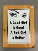 A Good Girl - Wooden Wall Plaque