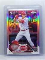 Spencer Steer 2023 Topps Chrome Silver Rookie