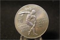 1970 Panama 5 Balboa Silver Coin