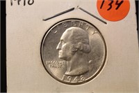 1948 Uncirculated Washington Silver Quarter
