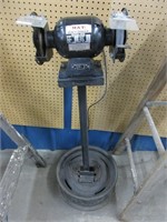 HD bench grinder w/HD custom stand