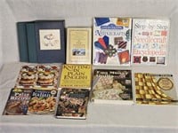 Needlepoint, Knitting, & Recipe Books