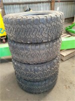 4 BFGoodrich All Terrain Offroad Tyres LT265/65R17