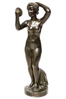 Just Andersen , Nude with Mirror- Bronze