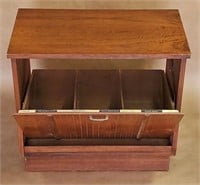 VINTAGE MCM LANE RECORD ALBUM PULL OUT CABINET