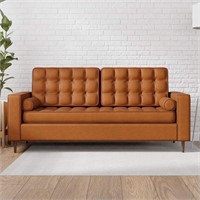 Lynnwood Upholstered Sofa Camel Faux Leather