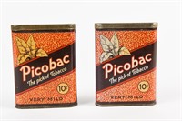 LOT OF 2 PICOBAC 10 CENT TOBACCO POCKET POUCHES