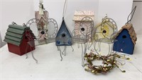 Birdhouses & Galvanized Wire miniature furniture