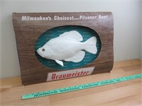 Braumeister Advertising Beer Sign Fish