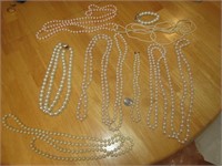 Pearl Like Lot of Necklaces