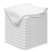 USANOOKS Microfiber Cleaning Cloth - White -