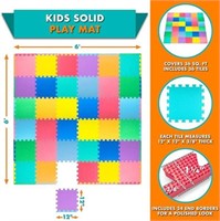 36-Pc ProSource Foam Puzzle Floor Play Mat for