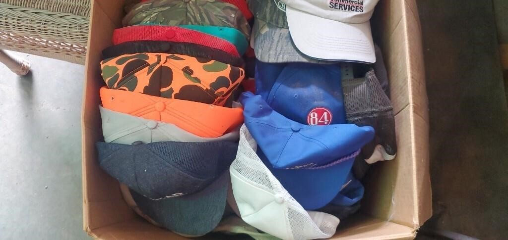 Large box of assorted Hats