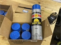 6 cans rustoleum safety blue spray paint 15oz@