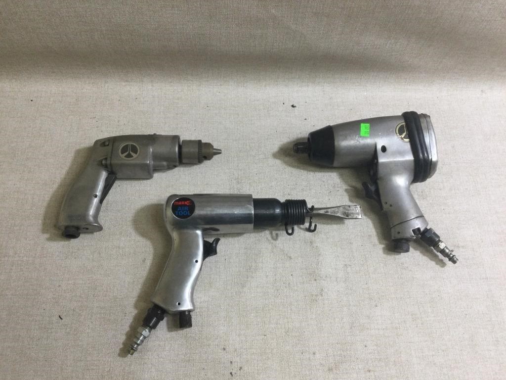 Pneumatic Air Chisel, Impact Wrench And Drill