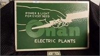 Vintage Onan electric plants painted wood