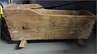 Antique  baby wood cradle. Broken boards