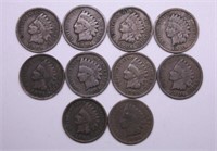 10 INDIAN HEAD CENTS