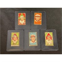 (5) Lower Grade 1910 T205 Cards