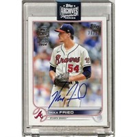 2022 Topps Max Fried Signed Card 36/54