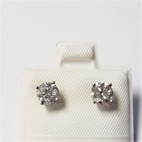 $3000 14K  Diamond (0.8Ct,Si1-2,H-I) Earrings