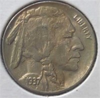 1937d Buffalo nickel