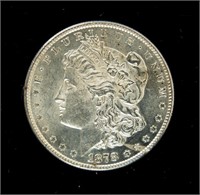 Coin 1878 8TF Morgan Silver Dollar- BU
