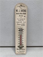 Vintage Thermometer Brens, Carlton, Vic