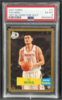 2007 Topps Yao Ming Variation-Gold #/2007 PSA 6