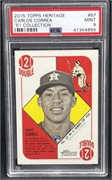 2015 Topps Carlos Correa ROOKIE PSA 9