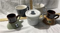3 Corning  Ware Mugs, No Slide Coffee  Mugs