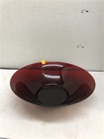 Red Glass Bowl