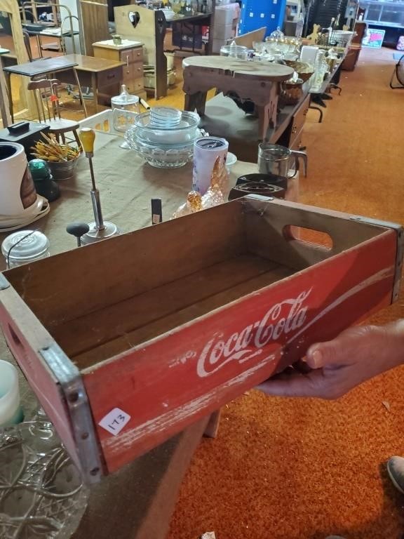 Wooden Coca Cola Tray