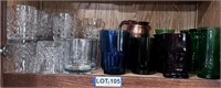 Assorted Drinking Glasses, Copper Mule Cups, etc.